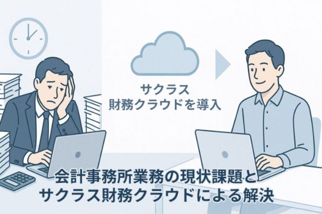 会計事務所業務の現状課題とサクラス財務クラウドによる解決