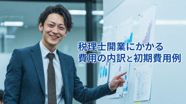 税理士開業にかかる費用の内訳と初期費用例